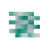 Silver/Aqua Blue