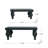Black Wooden Square Risers - L:12x12x4.3" S:8x8x3.5"