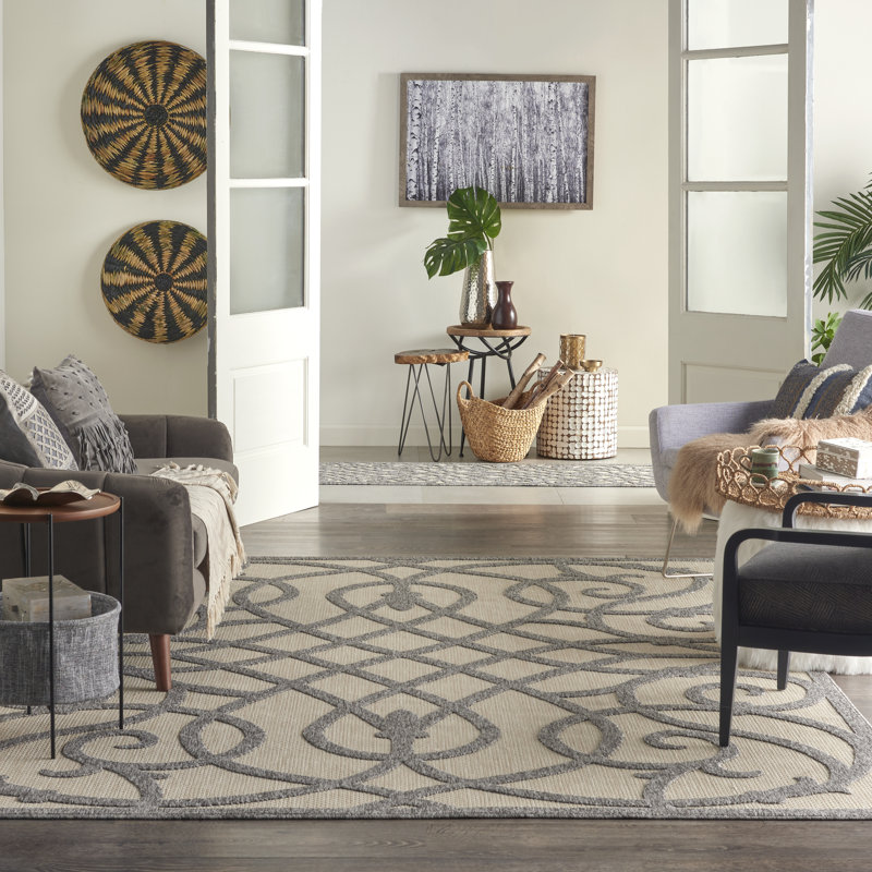 Cozumel Floral Area Rug, Rectangle 160 x 221cm