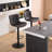 Denan Swivel Adjustable Height Bar Stools, Faux Leather Modern Barstools, Upholstered Counter Stool-994598372-994188634
