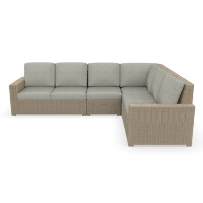 Padget 116" Wide Outdoor L-Shaped Patio Sectional with Cushions by Birch Lane