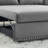 Indoor Contemporary Sofa Sleeper Sofa Bed With 2 Lumbar Pillows And Side Pocket For Home-382267277