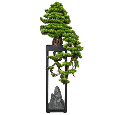 Artificial Bonsai Tree With Metal Bracket