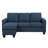 Rickmansworth Upholstered L-Shaped Sectional with Ottoman Reversible-117042623