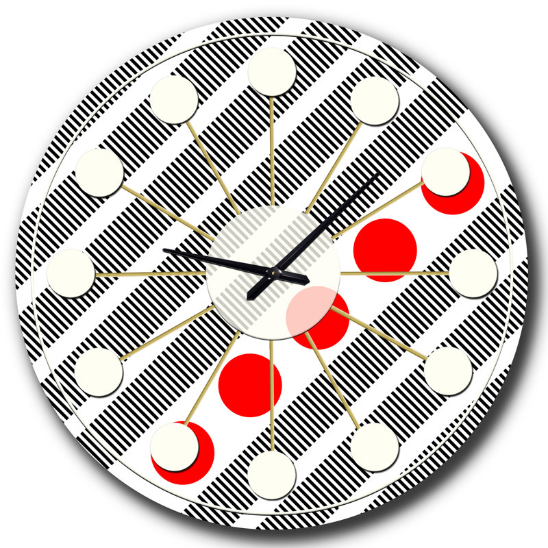 Horloge murale rétro Mid-Century, Petit