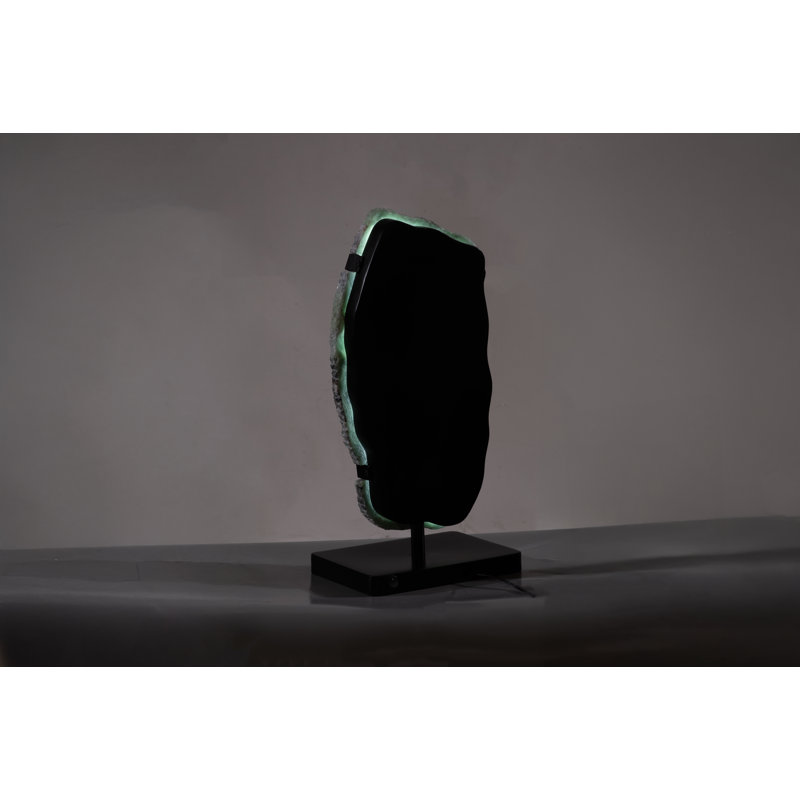 Onyx Lamp on Black Base, Fluorite