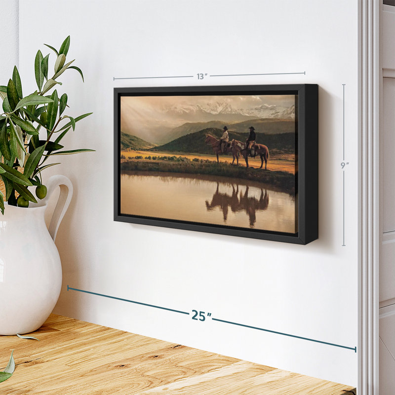 Impression sur toile Rays On The Peak, H 13 po x l 9 po