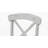 7-Piece Round Extendable Solid Wood Pedestal Dining Table Set In White & Brown With 18" Gear Driven Takeout Leaf