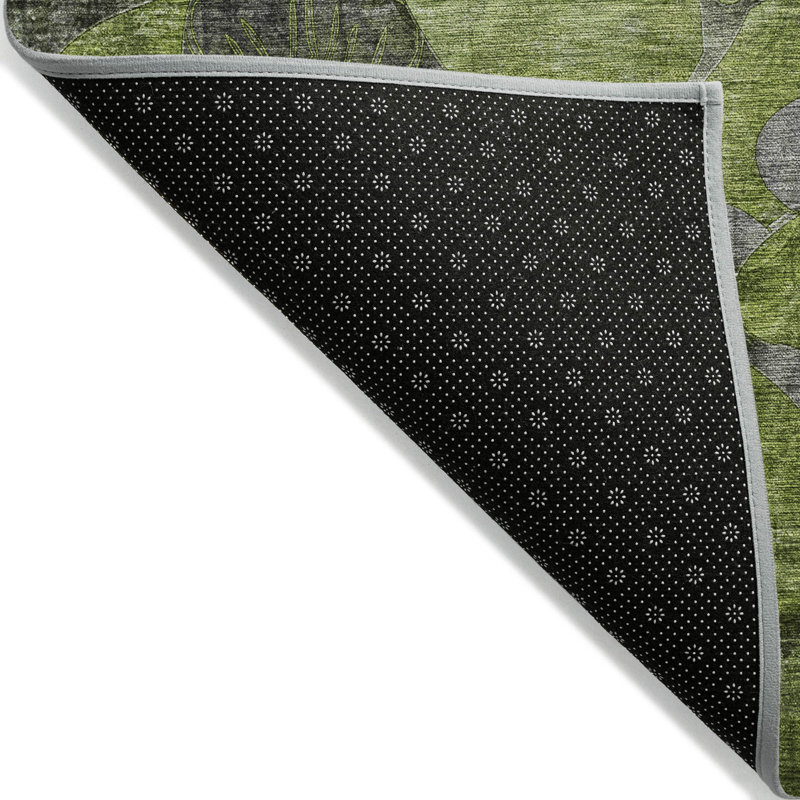 Tapis intérieur / extérieur en polyester tissé à la machine Alfonzo, Rectangle 10 pi x 14 pi