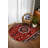 Kaia Collection Digital Print Cotton-Polyester Burgundy Multicolor Floral Rug-1262084152