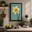 Golden Daffodil Botanical - Wrapped Canvas-474364855-474364853