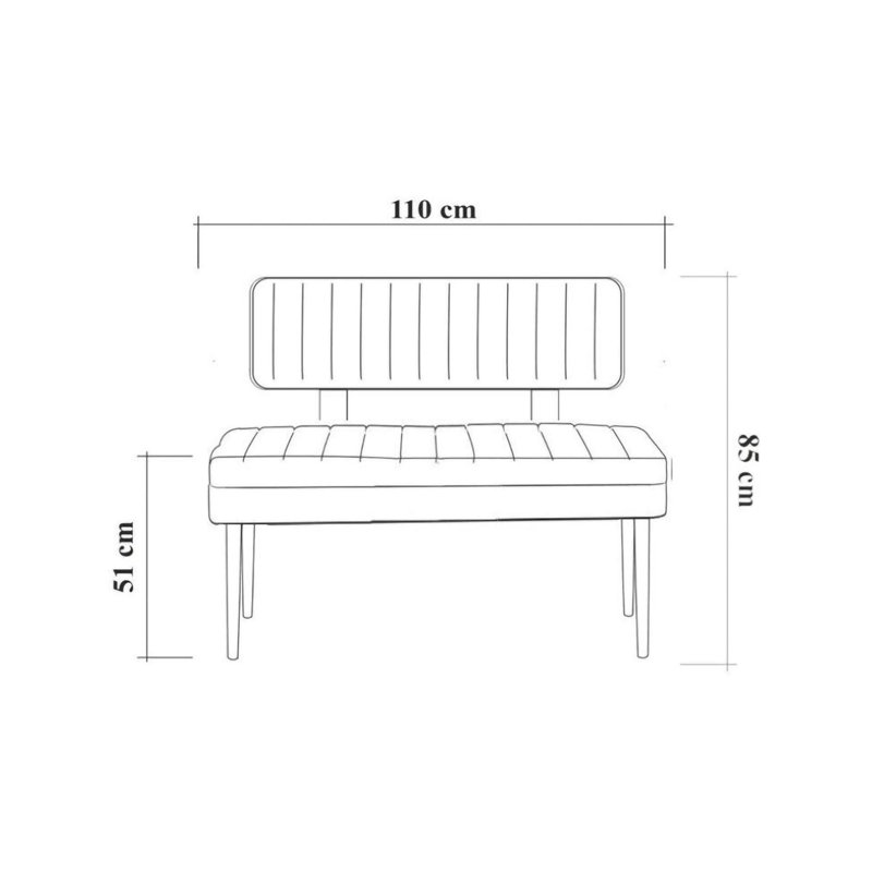 Mitzy Melamine Bench