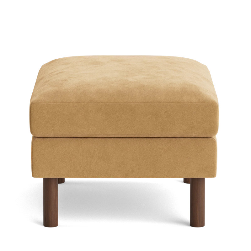 Laguna Ottoman, Performance Velvet - Nutmeg