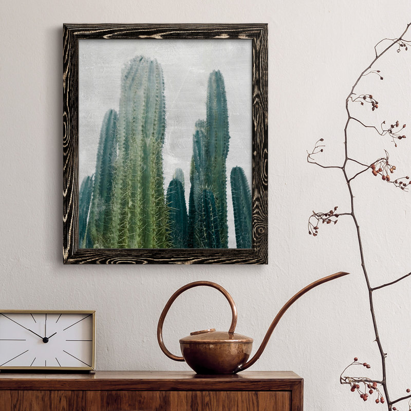 Aruba Cacti I - cadre photo, impression sur toile, Noir, H 44 po x l 31 po x P 1 po
