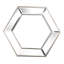 Miroir mural Hexagon