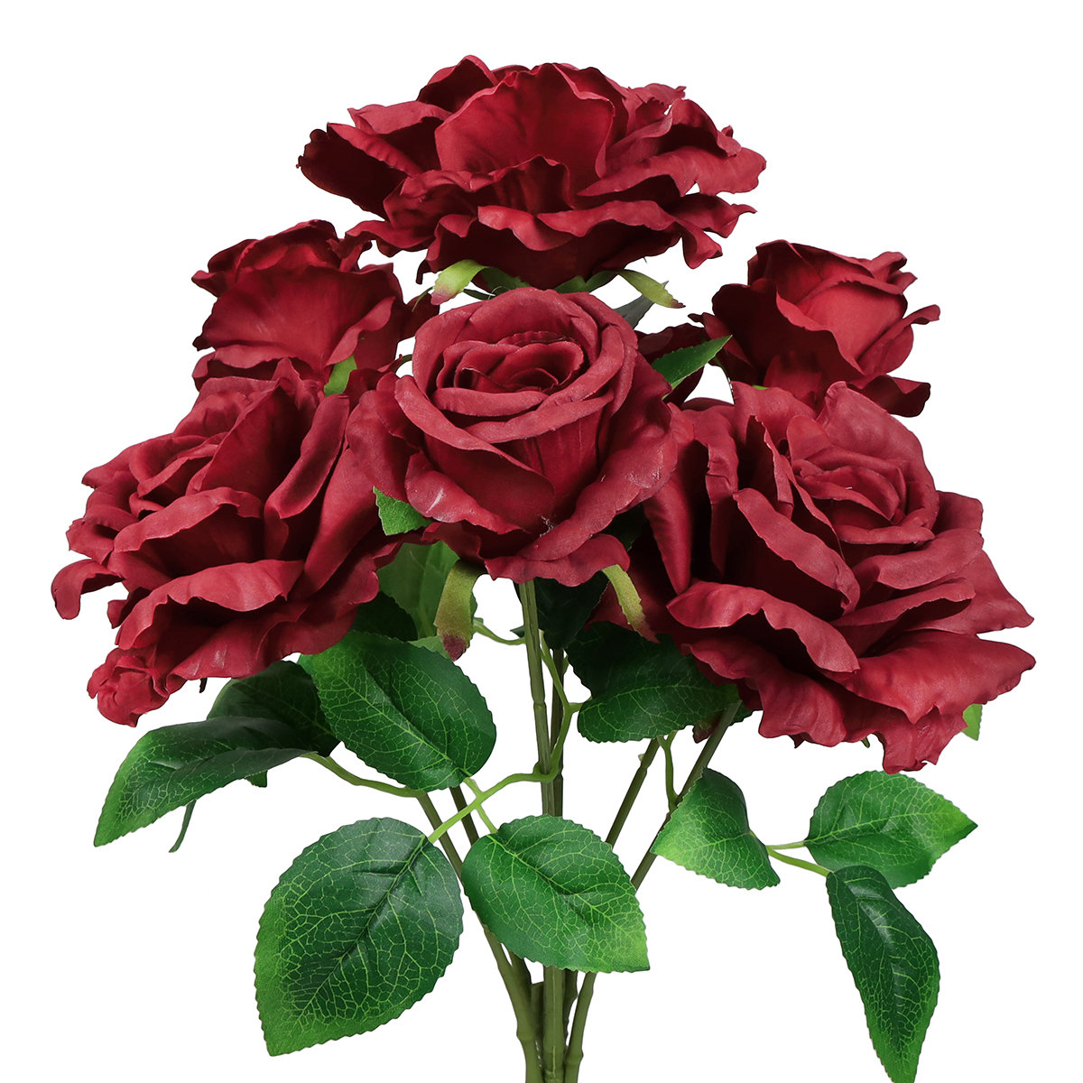 Roses Stem (Set of 6) Primrue Size: 21 H x 3 W x 3 D, Flowers Color: Salmon