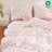 Nayoroom Cartoon Pink Bowknot Pattern On White Duvet Cover Set Teens Gentle Soft Home Cozy And Breathable Bedding Set-109511936