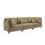 3 - Piece Upholstered Corduroy Modular Sectional with Pillow Back and Solid Wood Legs-771323892