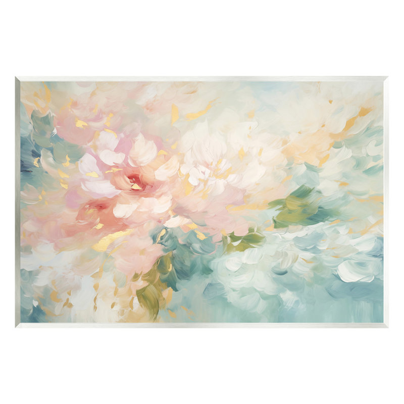 «Soft Flower Abstraction» par Gina Kelly, H 10 po x l 15 po