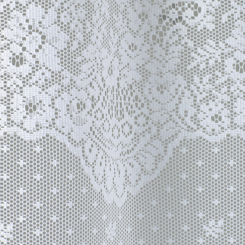 Rideau de douche simple Celise, Blanc