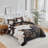 All-Season Boho Fluffy Floral Microfiber Comforter Set-122444527-109953171
