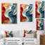 «Multicolor Geometric Whispers Tides I», reproduction sur toile-97021456-97021457