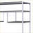 Bookshelf, 8-Shelf Rustic Grey Oak &amp; Chrome Silver, 72” H | Rustic Grey | Wood + Metal-1994760833