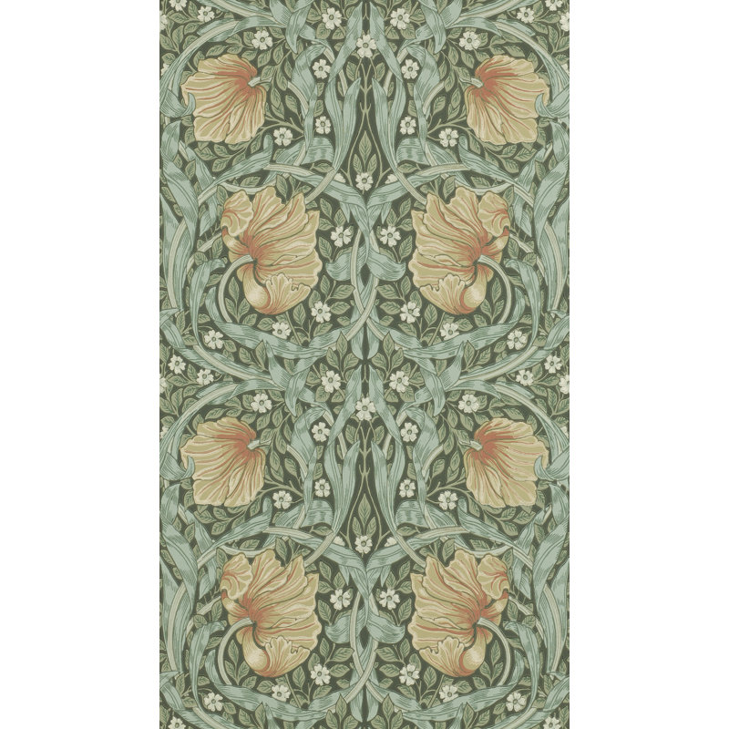 Morris Archive Pimpernel Wallpaper, Bayleaf/Manilla