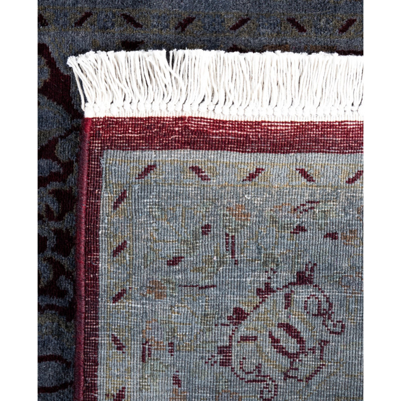 Overdyed One-of-a-Kind 2' 6" X 9' 3" Hand Knotted Area Rug