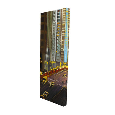 Scenic New York City 9th Street Blue Canvas | Home Decor