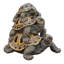 Statue Three Stacked Up Turtles