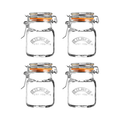 Kilner clip top square spice jar 70ML
