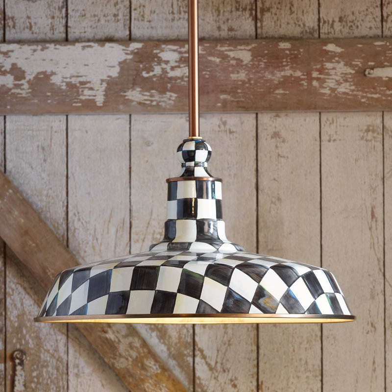 Courtly Check Barn Pendant Lamp, 18