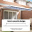 Ebern Designs Fabric Cover Retractable Patio Awning-103878059-103878071