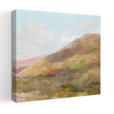 Gentle Hills Under Soft Skies II Abstract Contemporary Landscape Nature Wall Art