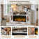Diamandi Farmhouse Fireplace Tv Stand With Timer, Wood Tv Console For Tvs Up To 80" With Electric Fireplace Included