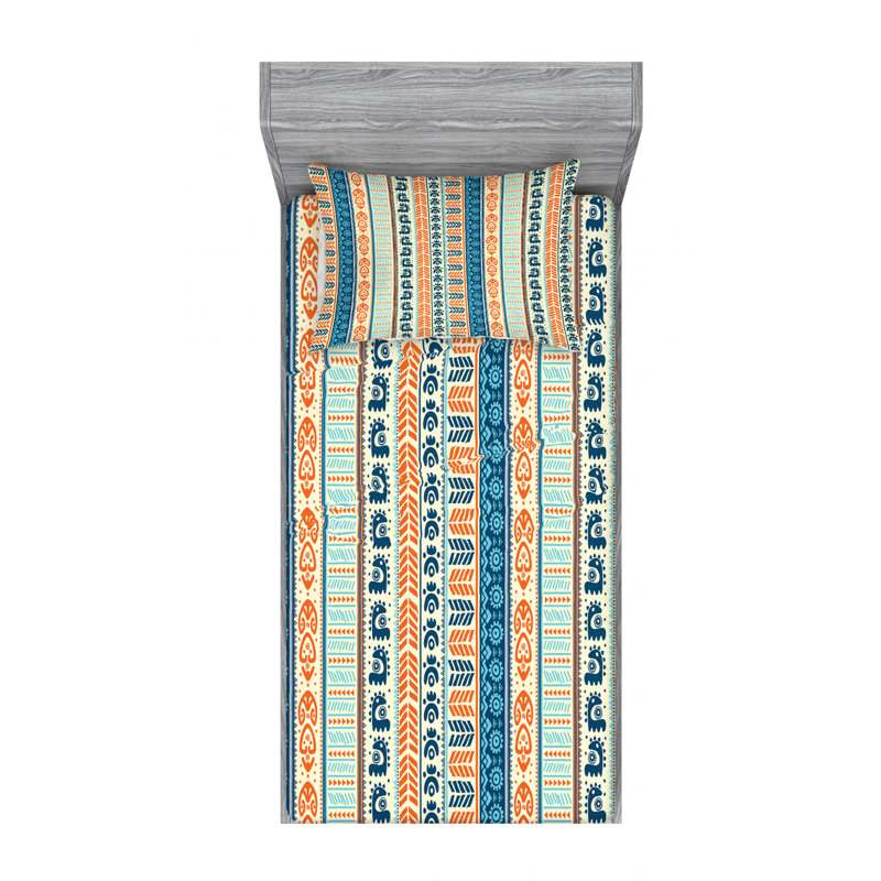 Microfiber Sheet Set, Twin Sheet Set with 1 Pillowcase