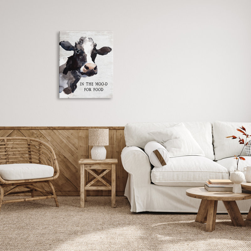 In The Moo-D For Food, Toile tendue, H 30 po x l 24 po x P 1,5 po