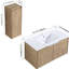 Meuble-lavabo de salle de bain avec lavabo et armoire latérale 36 po - Rangement intérieur spacieux et moderne avec finition à l'eau-391326233