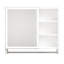 Élégante armoire à pharmacie en aluminium de 32 po x 28 po avec lumière DEL et miroir