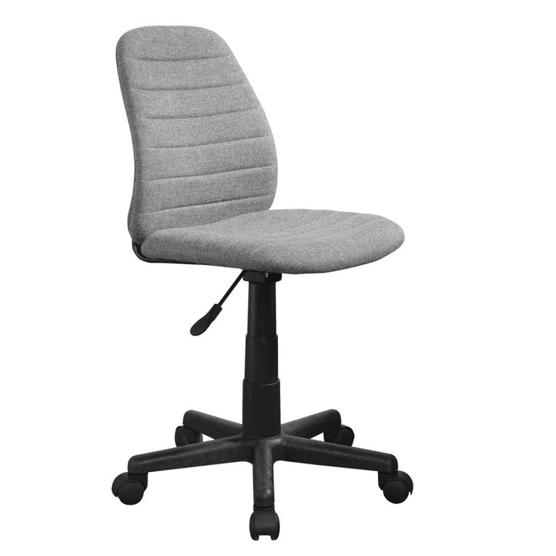 Comfortable Fabric High Back Office Task Chair, Gray