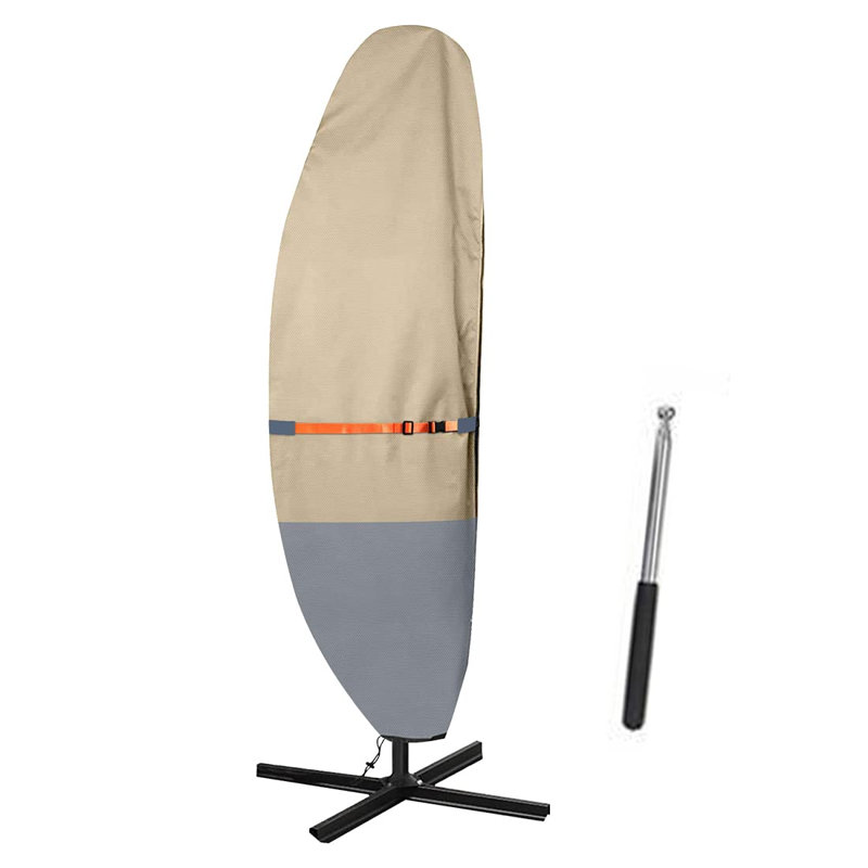 Housse imperméable imperméable pour parasol en porte-à-faux (noir)