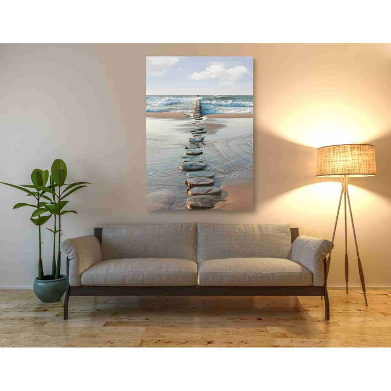 «Stepping Stones», art mural sur toile, H 60 po x l 40po x P 1,5 po
