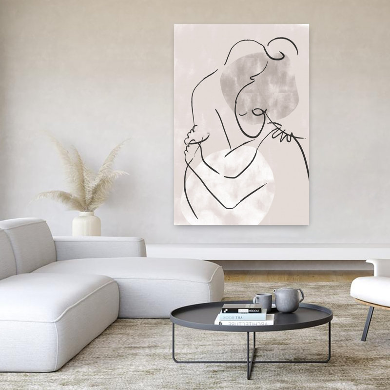 Art contemporain, art contemporain abstrait romantique, H 60 po x l 40 po