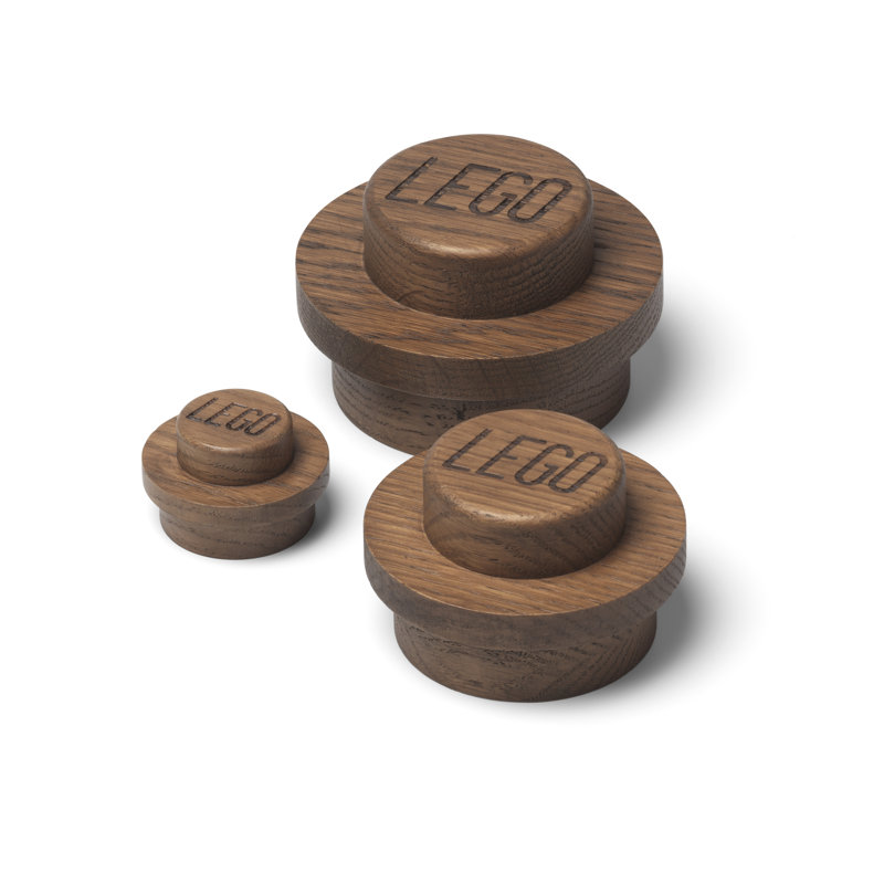 Solid Wood Wall Wall Hook, Dark Oak