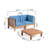 2 - Person Patio Conversation Set with Cushions-175088451