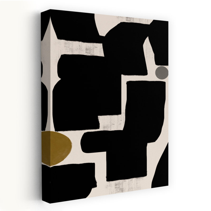 Art contemporain abstrait géométrique, H 24 po x l 16 po