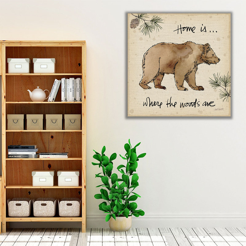 Lodge Life I - reproduction d'art sur toile, H 12 po x l 12 po
