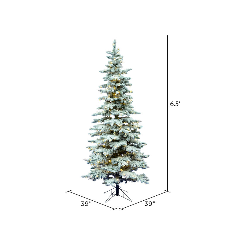 Utica 7.5' H Lighted Artificial Fir Christmas Tree