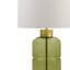 Lampe de table en verre vert voir ci-dessous
